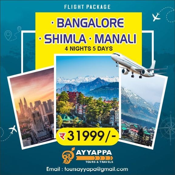 Bangalore To Shimla To Manali